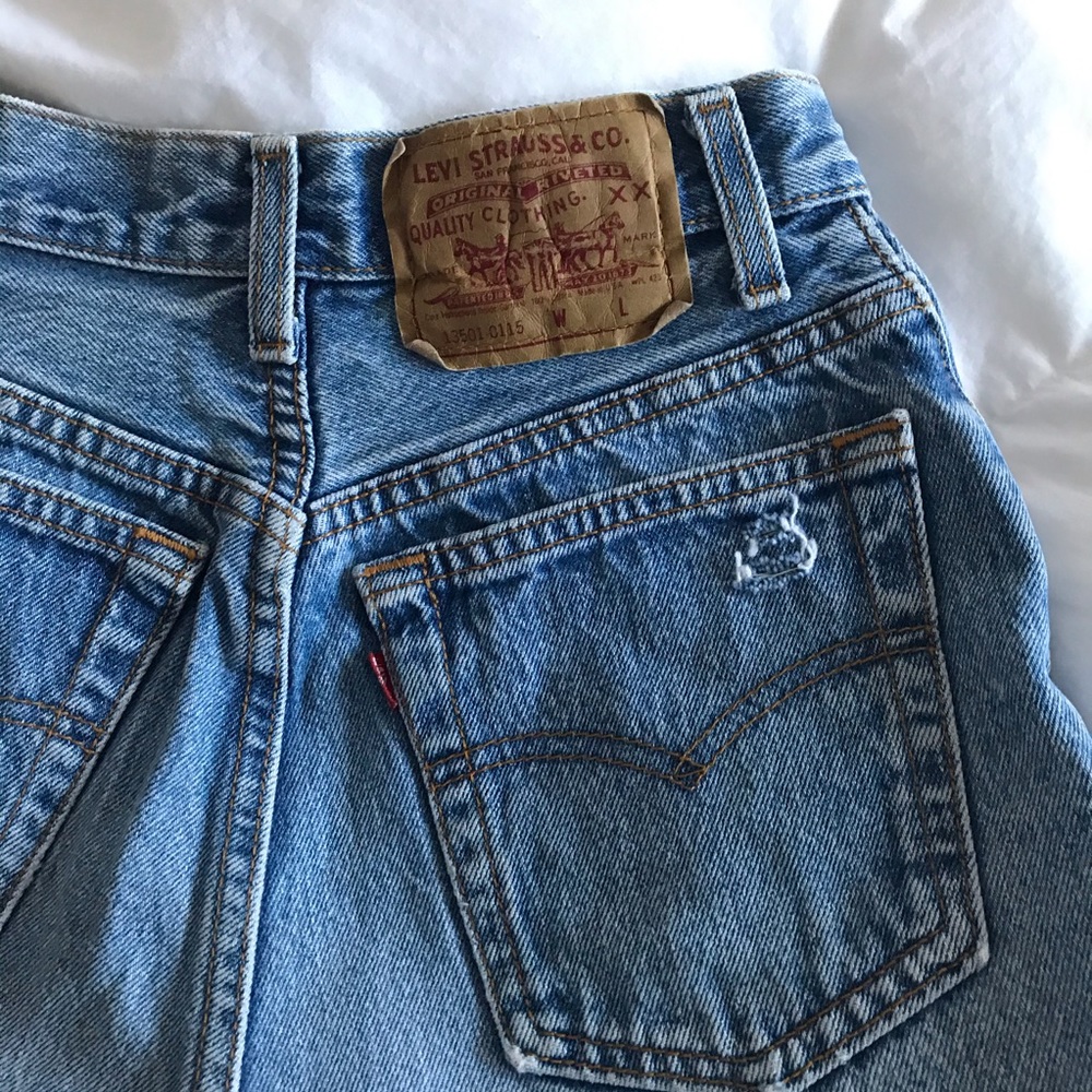 Vintage Levi’s High Waisted Denim Shorts